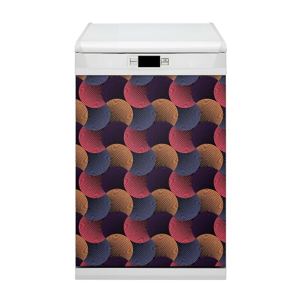 Magnetic dishwasher cover Colorful pattern