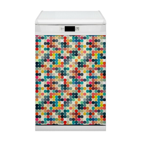 Magnetic dishwasher cover Geometric pattern