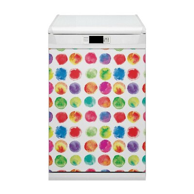 Magnetic dishwasher cover Painted dots