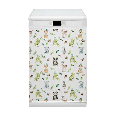 Dishwasher cover magnet Happy animals