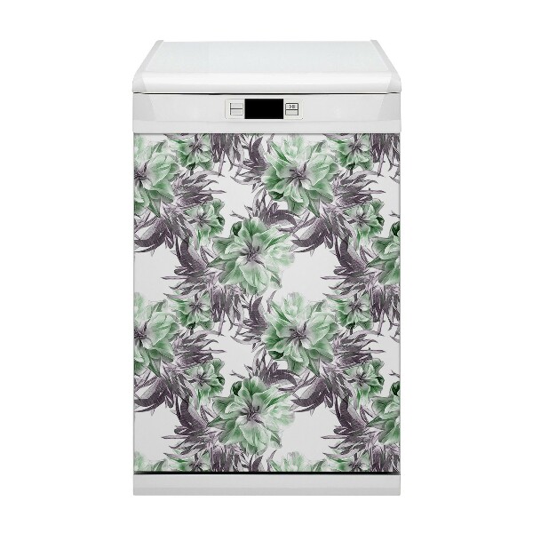 Magnetic dishwasher cover Magic Flowers