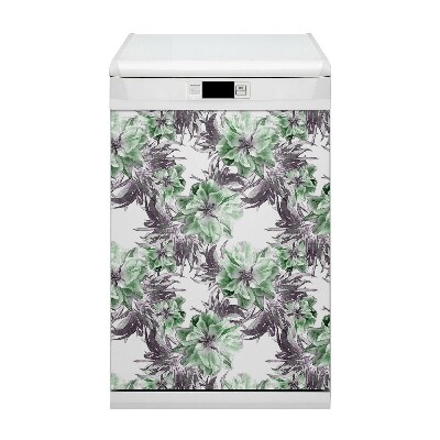 Magnetic dishwasher cover Magic Flowers