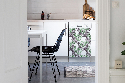 Magnetic dishwasher cover Magic Flowers