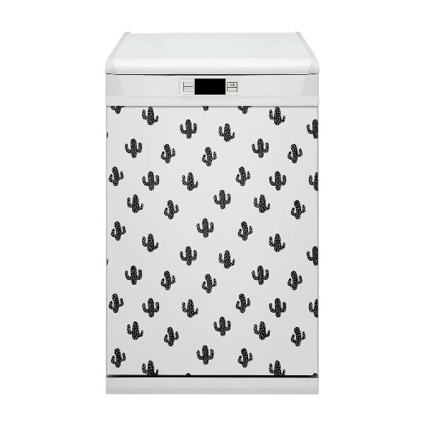 Magnetic dishwasher cover Cactus pattern