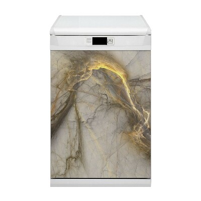 Dishwasher cover Golden marble