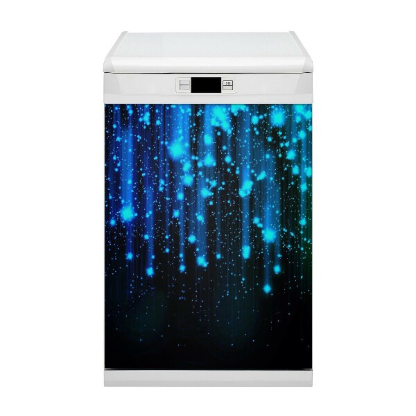 Magnetic dishwasher cover Blue particles