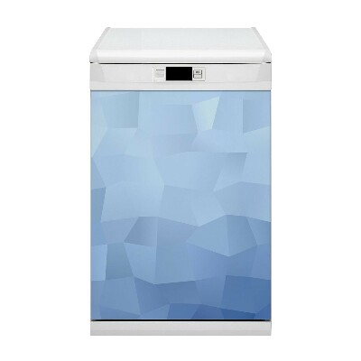 Magnetic dishwasher cover Blue abstraction