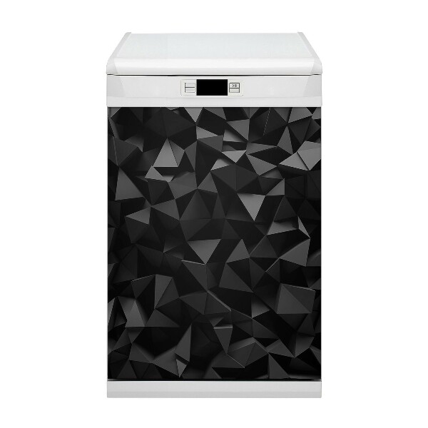 Dishwasher cover Black abstraction