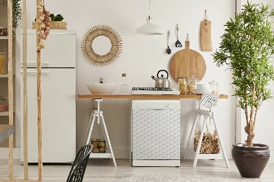 Magnetic dishwasher cover Three -dimensional hexagons