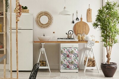 Dishwasher cover Colorful flowers