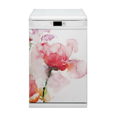 Dishwasher cover Watercolor flowers