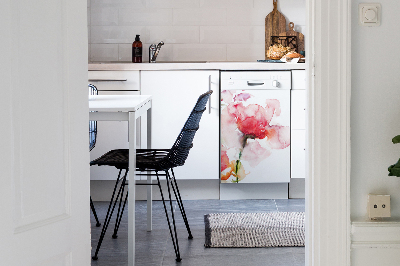 Dishwasher cover Watercolor flowers