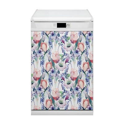 Magnetic dishwasher cover Spring bouquet