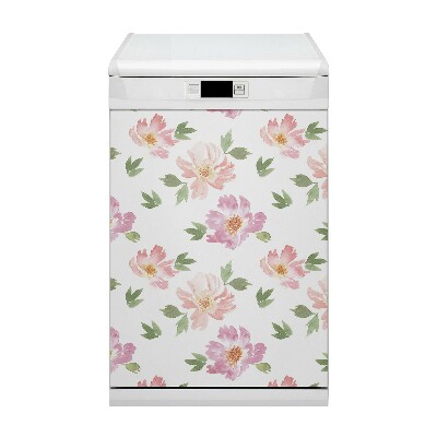 Dishwasher cover Watercolor flowers