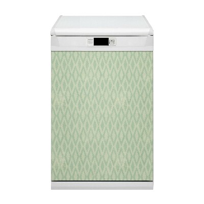 Dishwasher cover Green Rombs