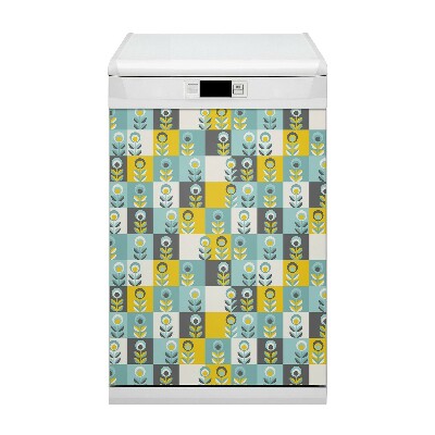 Magnetic dishwasher cover Scandinavian pattern