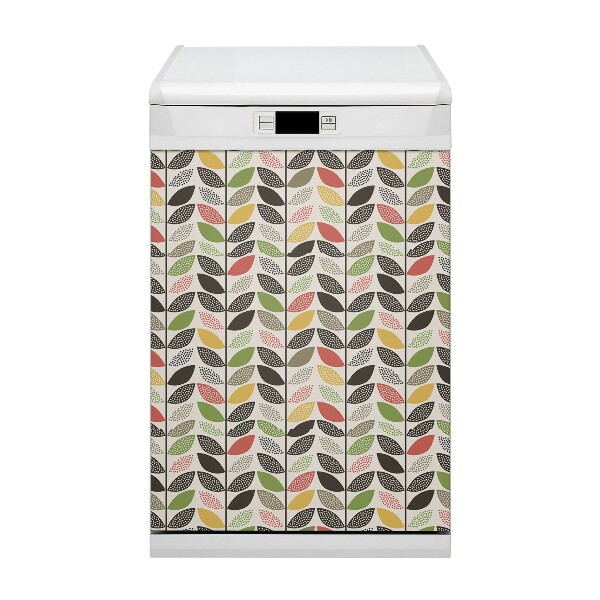 Magnetic dishwasher cover Colorful pattern