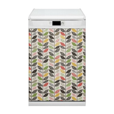 Magnetic dishwasher cover Colorful pattern