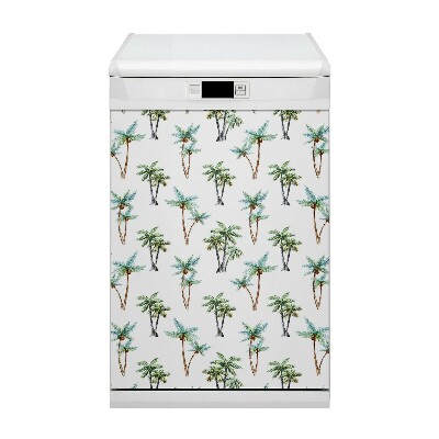 Dishwasher cover Palm mural