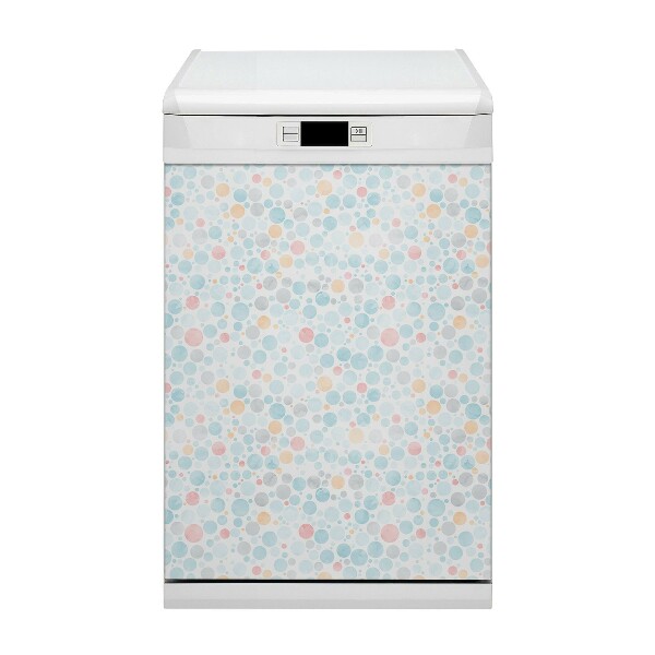 Dishwasher cover Pastel dots