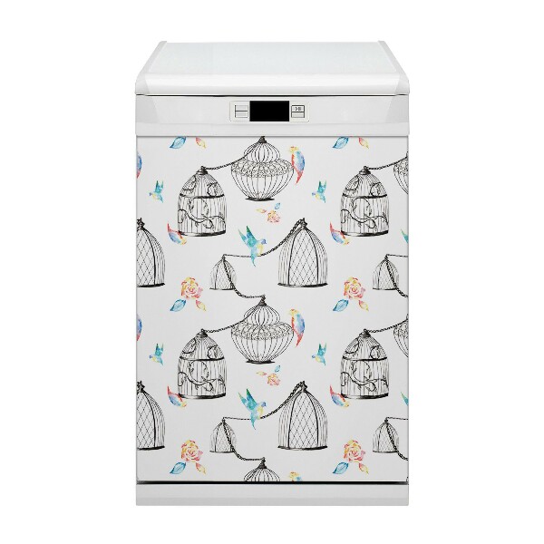 Magnetic dishwasher cover Bird cages