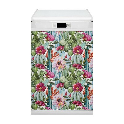 Magnetic dishwasher cover Tropical garden