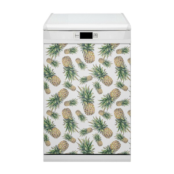 Magnetic dishwasher cover Pineapple