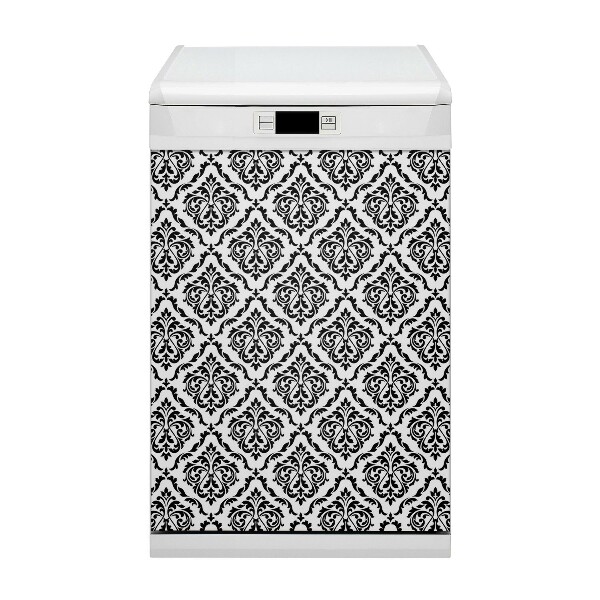 Dishwasher cover magnet Damask