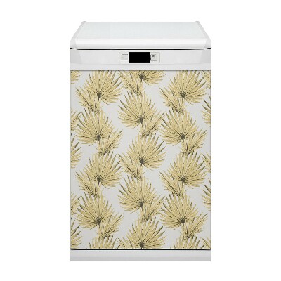 Dishwasher cover magnet Tropical leaves