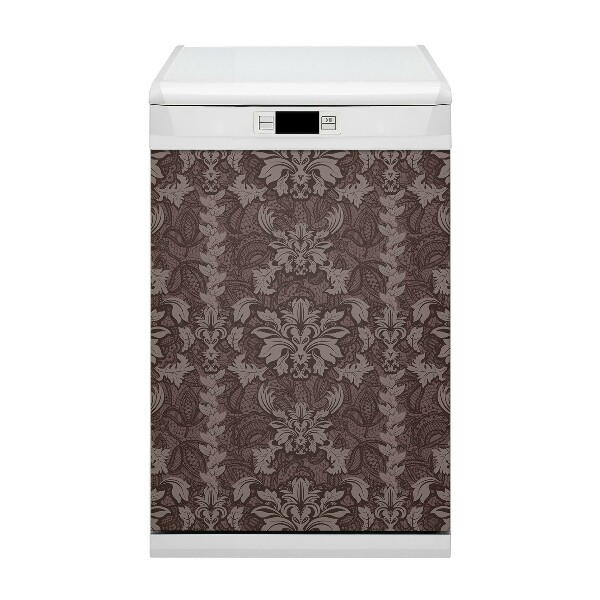 Dishwasher cover magnet Pattern style damask