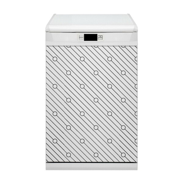 Decorative dishwasher magnet Striped pattern