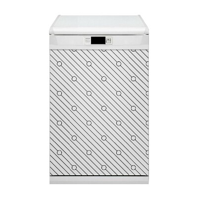 Decorative dishwasher magnet Striped pattern