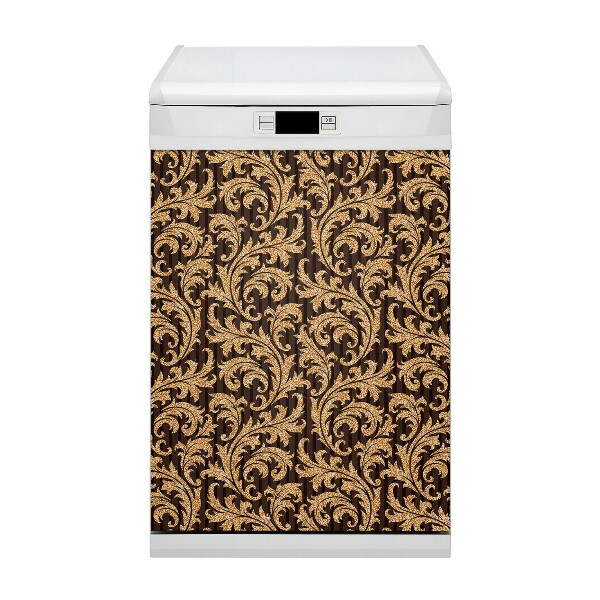 Magnetic dishwasher cover Deciduous pattern