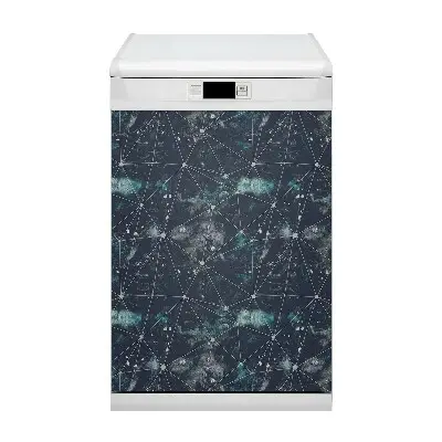 Magnetic dishwasher cover Night sky