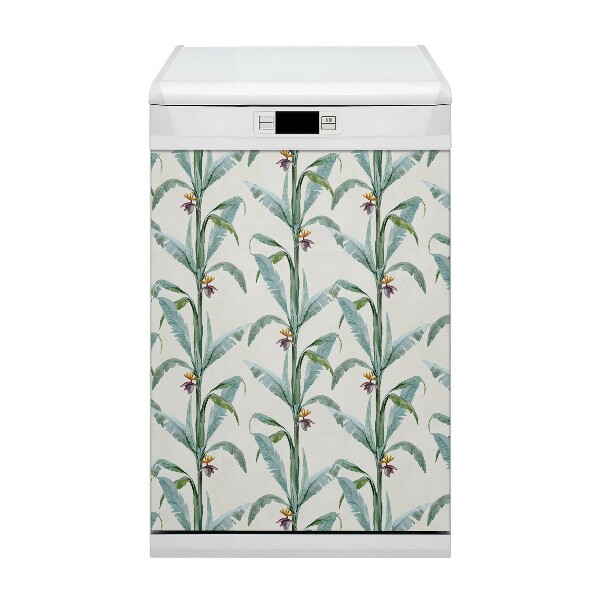 Dishwasher cover magnet Tropical plants