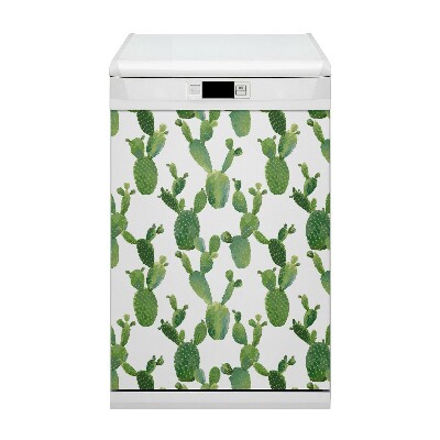 Dishwasher cover magnet Painted cacti