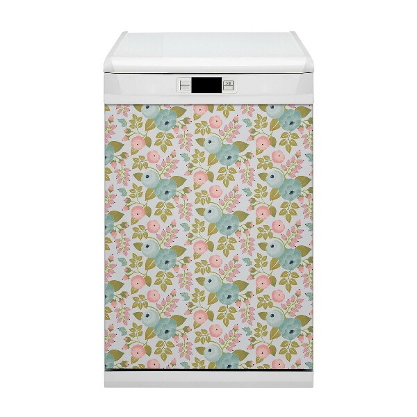 Dishwasher cover Spring flowers