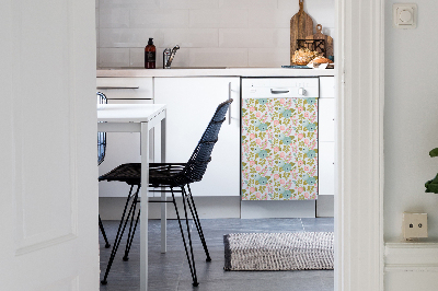 Dishwasher cover Spring flowers