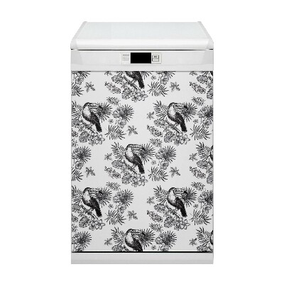 Dishwasher cover Tropics cz-white