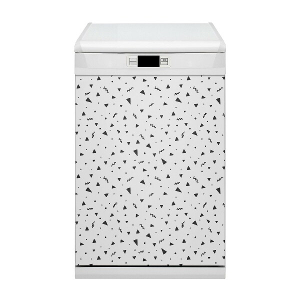 Magnetic dishwasher cover Geometric shapes