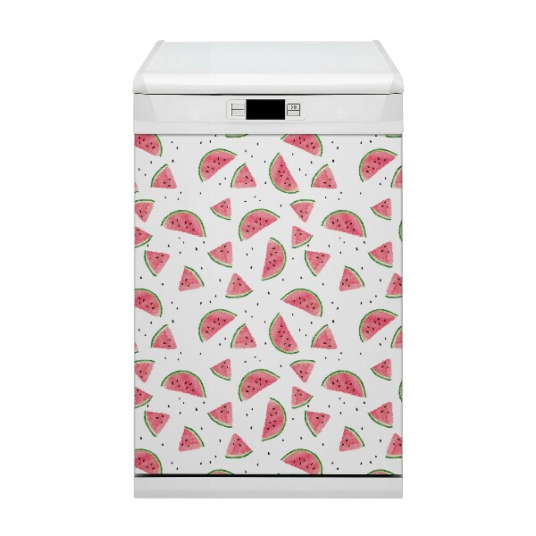 Magnetic dishwasher cover Watermelon rain