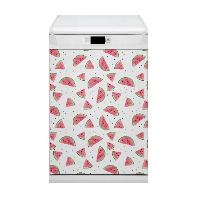 Magnetic dishwasher cover Watermelon rain