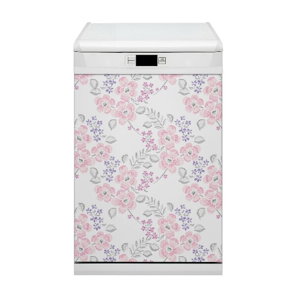 Dishwasher cover Floral pattern