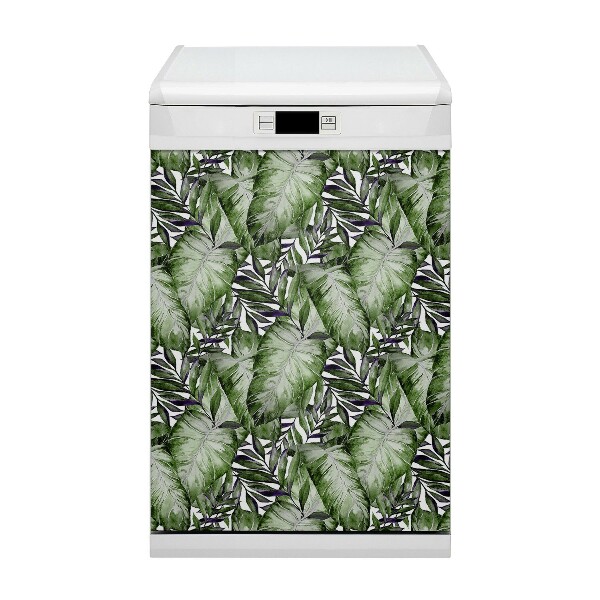 Dishwasher cover magnet Monster leaf