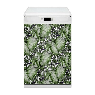 Dishwasher cover magnet Monster leaf