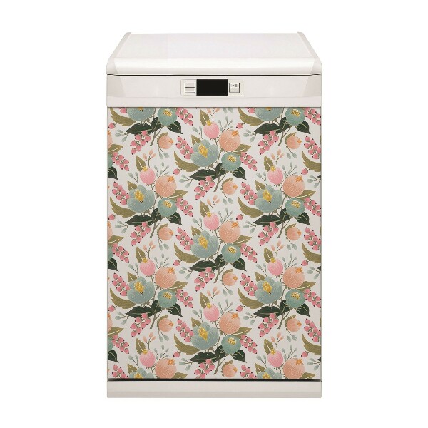 Decorative dishwasher magnet Painted flowers