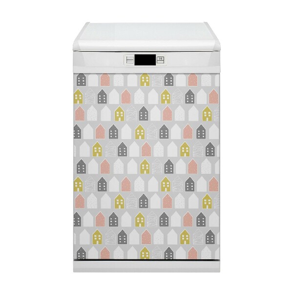 Magnetic dishwasher cover Scandinavian pattern