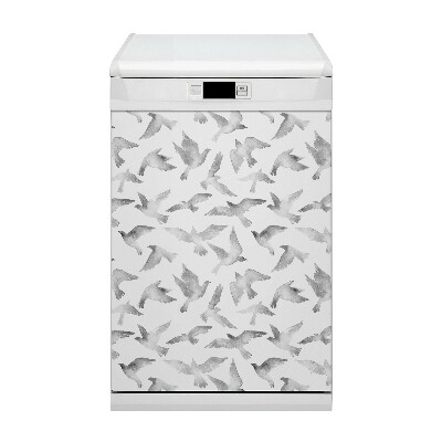 Magnetic dishwasher cover Birds