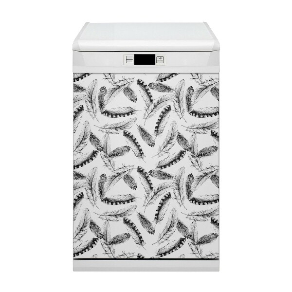 Dishwasher cover magnet Feathers