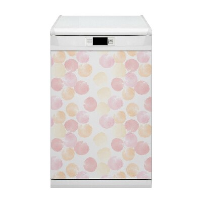 Magnetic dishwasher cover Pastel dots